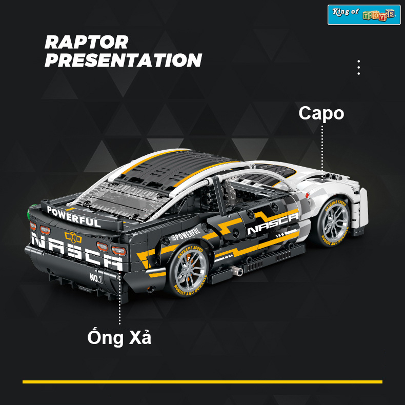 Đồ Chơi Lắp Ráp Kiểu Lego Điều Khiển Từ Xa RC Technic Mô Hình Siêu Xe Lamborghini Nasca S715005 Với 1531 PCS,Tỉ Lệ 1:14