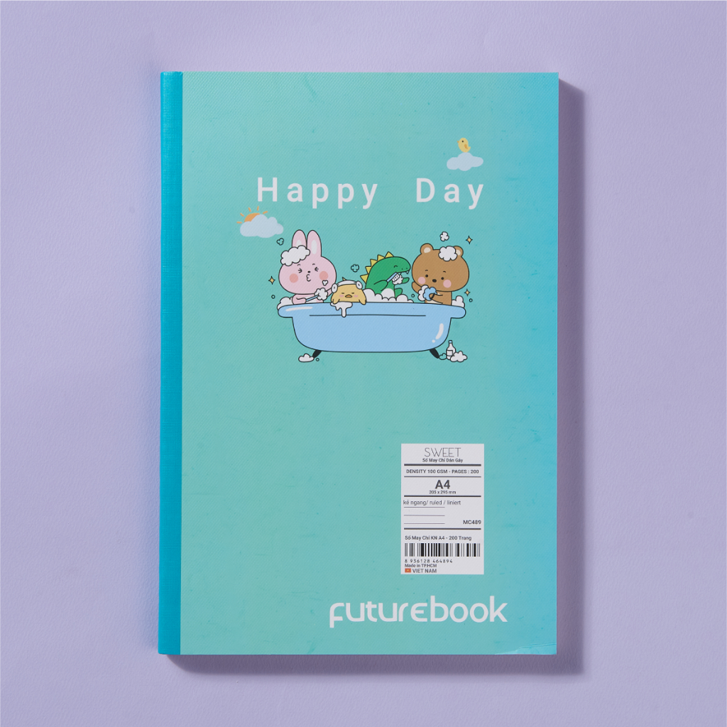 Vở May Gáy Kẻ Ngang A4 SWEET 100gsm 200 Trang