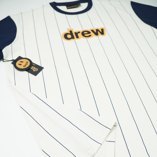 Áo thun sọc in chữ nam nữ cao cấp Áo phông phối màu in chữ nam nữ mới nhất