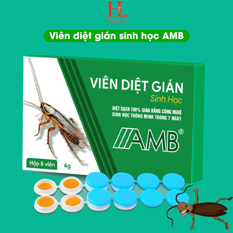 Thuốc diệt gián HL 8 viên hiệu quả cao, an toàn cho người và vật nuôi trong nhà