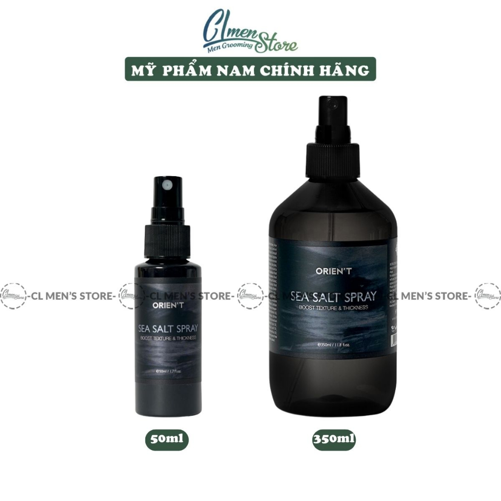 Xịt tạo phồng tóc Orien’t Sea Salt Spray - 50ml & 350ml | Prestyling bảo vệ nhiệt cho tóc Orient