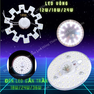 BÓNG LED VÒNG THAY THẾ ĐÈN TRẦN VÀ ĐÈN HÀO QUANG 12W 18W 24W