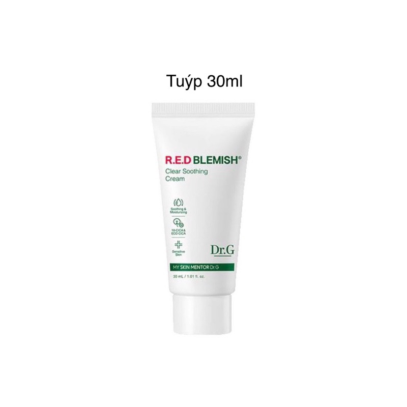 Kem Dưỡng Dr.G R.E.D Blemish Clear Soothing Cream 30ml