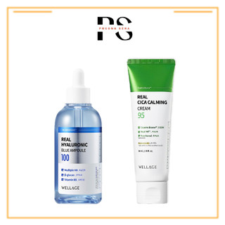 Sn0410- combo ampoule ha wellage 75ml + kem cica wellage 50ml