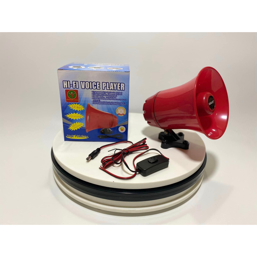 Loa chạy bình acquy12v phóng thanh 25w liền amply có ghi âm chạy điện 6 - 24v