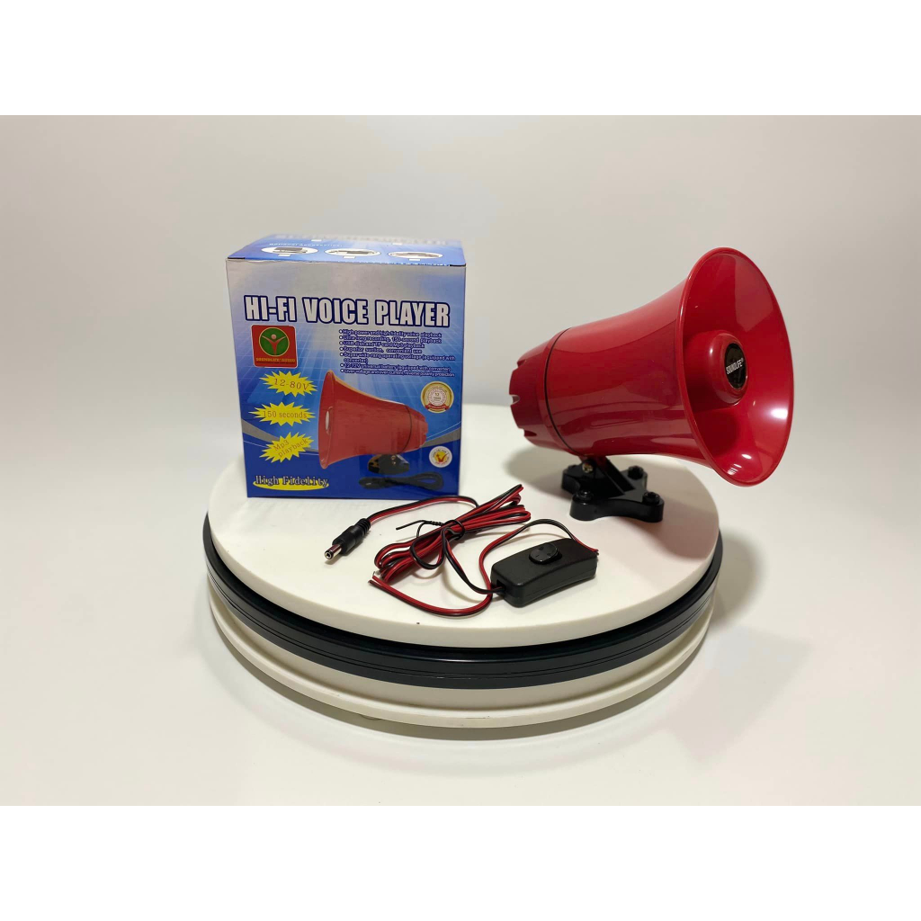 Loa chạy bình acquy12v phóng thanh 25w liền amply có ghi âm chạy điện 6 - 24v