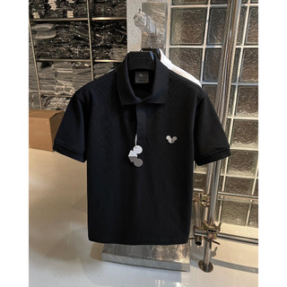 POLO LOGO đen - ÁO POLO basic CHUỘT TRẮNG