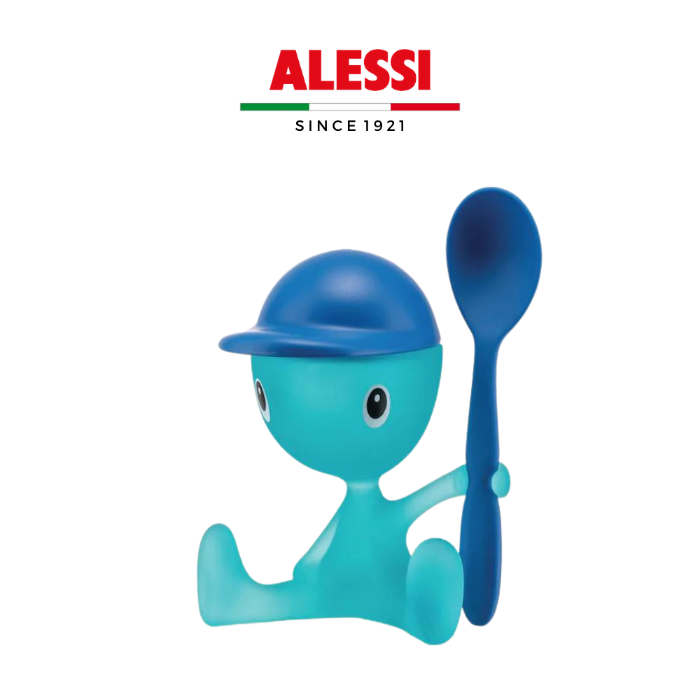 Cốc đựng trứng kèm thìa nhựa nhiệt dẻo nhiều màu ALESSI CICO - Hàng chính hãng