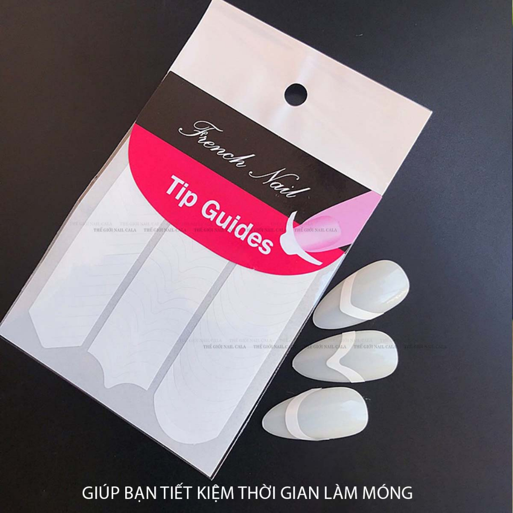 Dán viền móng - dán phen đầu móng, tạo viền móng nail