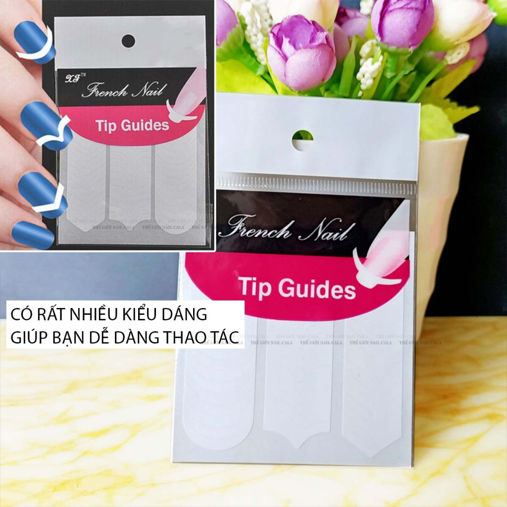 Dán viền móng - dán phen đầu móng, tạo viền móng nail