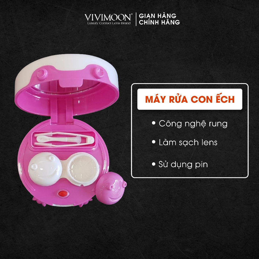 Máy rửa lens Hàn Quốc VIVIMOON hình con ếch