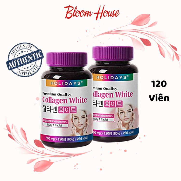 Viên uống trắng da Holidays Collagen PREMIUM 120 viên - Holiday Collagen