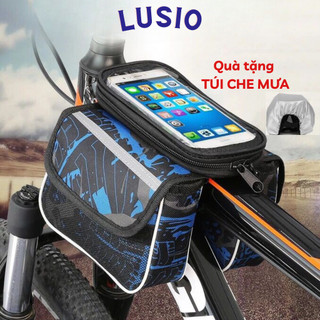 Túi ghi đông treo xe đạp cao cấp, túi treo sườn xe đạp chống nước bọc cảm ứng phù hợp với mọi dòng xe
