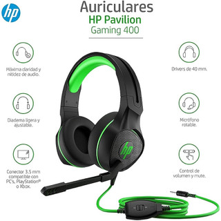 Tai Nghe HP Pavilion Gaming 400 Green Headset