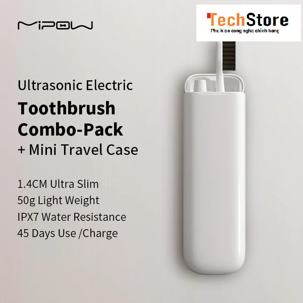 Bàn chải đánh răng điện Mipow i3-Plus Electric Toothbrush Travel Edition