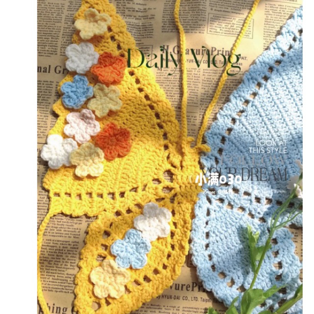 Hoa len nhiều mẫu dễ thương màu sắc phối theo yêu cầu