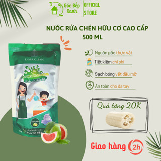 Nước rửa chén hữu cơ cao cấp Layer Clean, hương Bưởi, túi 500 ml