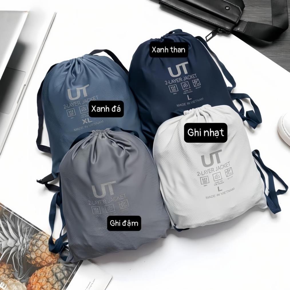 Áo chống nắng nam thông hơi 2 lớp,Áo khoác chống nắng vải kim cương dày dặn cao cấp chống tia UV DLV.Fashion