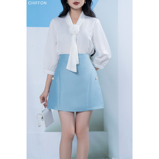 Chân váy tafta dáng A thiết kế Chiffon