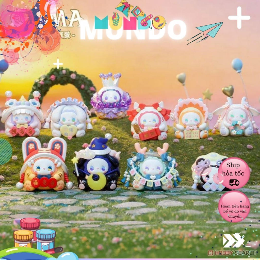 Tô Tượng Thạch Cao Trung Thu Emma Trứng May Mắn Size XXL 031 032 033, Tượng Thạch Cao MUNDO