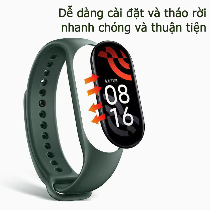 Dây Đeo Cao Su Thay Thế Cho Xiaomi Miband 5/6/7 MIband 3/4 Chất Lượng cao