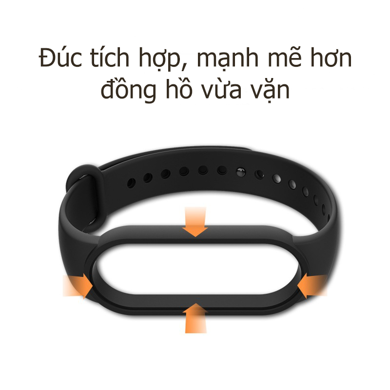 Dây Đeo Cao Su Thay Thế Cho Xiaomi Miband 5/6/7 MIband 3/4 Chất Lượng cao