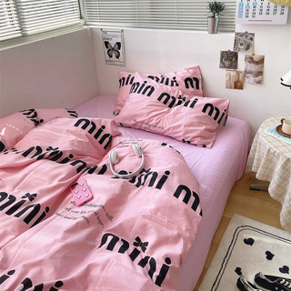 Set chăn ga gối 100% Cotton hoạ tiết Đang yêu