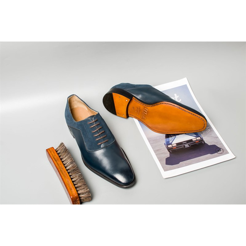 Giày Da Nam Kiểu Dáng Oxford Chất Liệu Da Bê Cao Cấp Nhập Khẩu