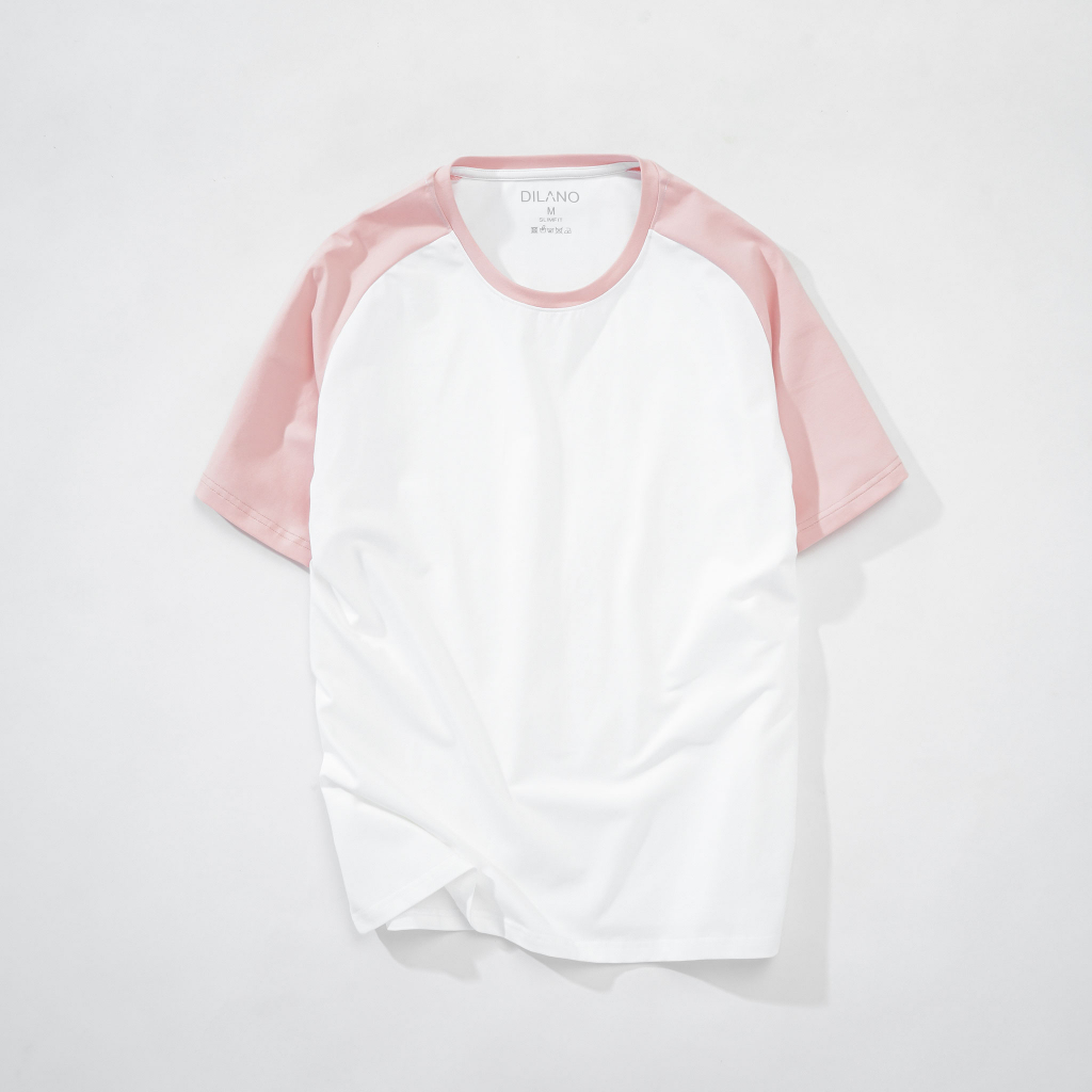 Áo phông unisex nam nữ, áo thun raglan DILANO vải cotton cao cấp - AT23
