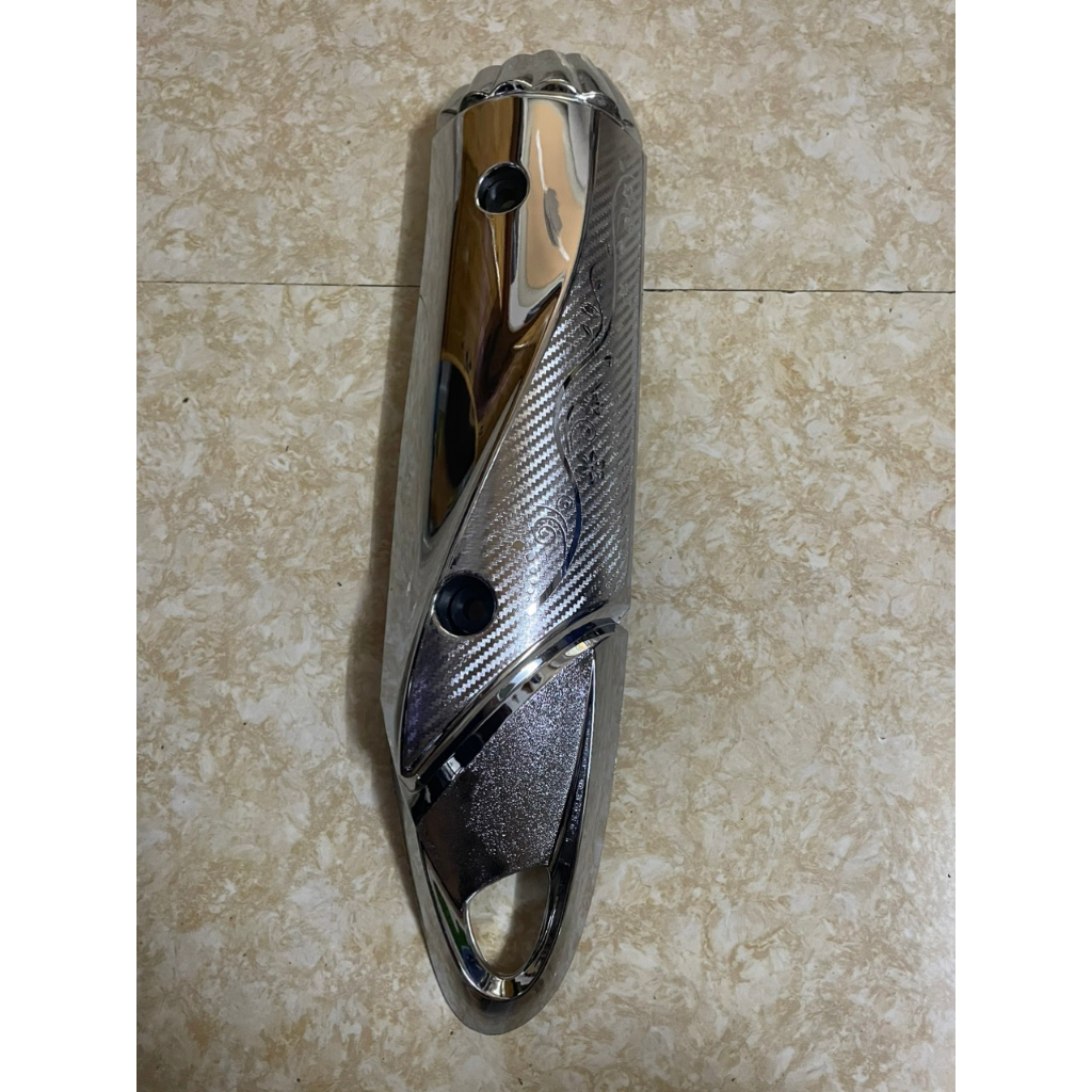 Bộ 3 món xe Vision 2011-2013 che pô, pô E, quạt crom xi