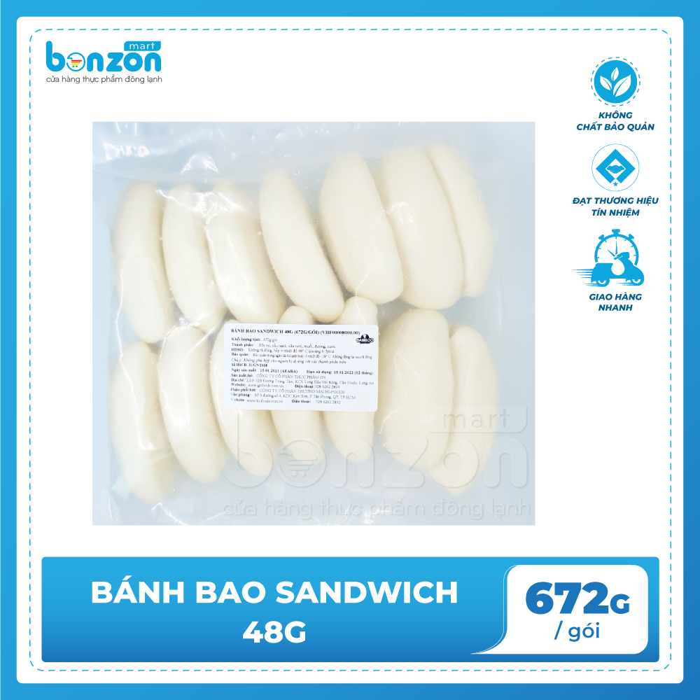 Bonzon - Bánh bao sandwich 672g
