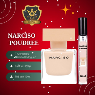  Nước hoa nữ Narciso rodriguez poudree chiết 10ml - mùi hương ngọt ngào quyến rũ  Nar hồng nhỏ  
