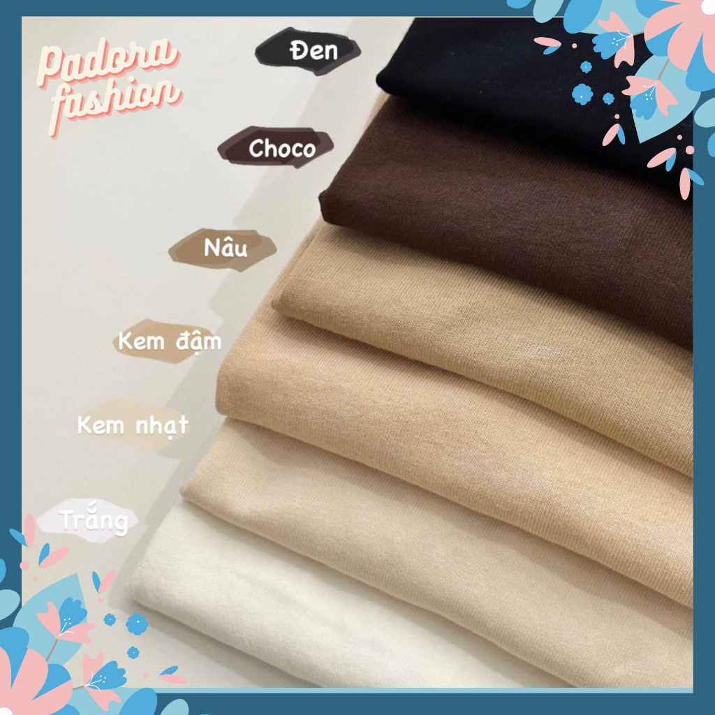 Áo babytee thun trơn áo cotton tay zap lăng nữ Padora-A6
