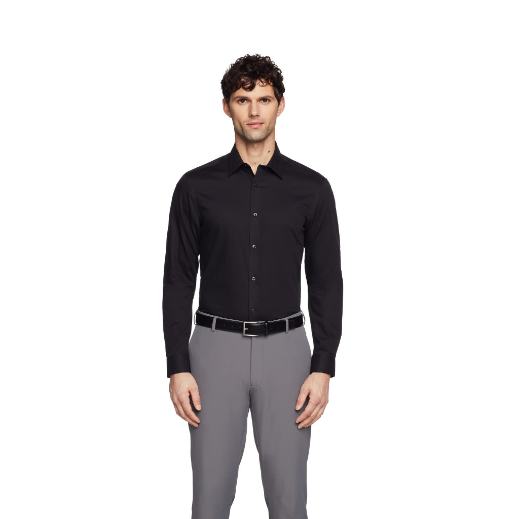 ÁO SƠ MI TAY DÀI NAM DKNY BLACK SIZE M