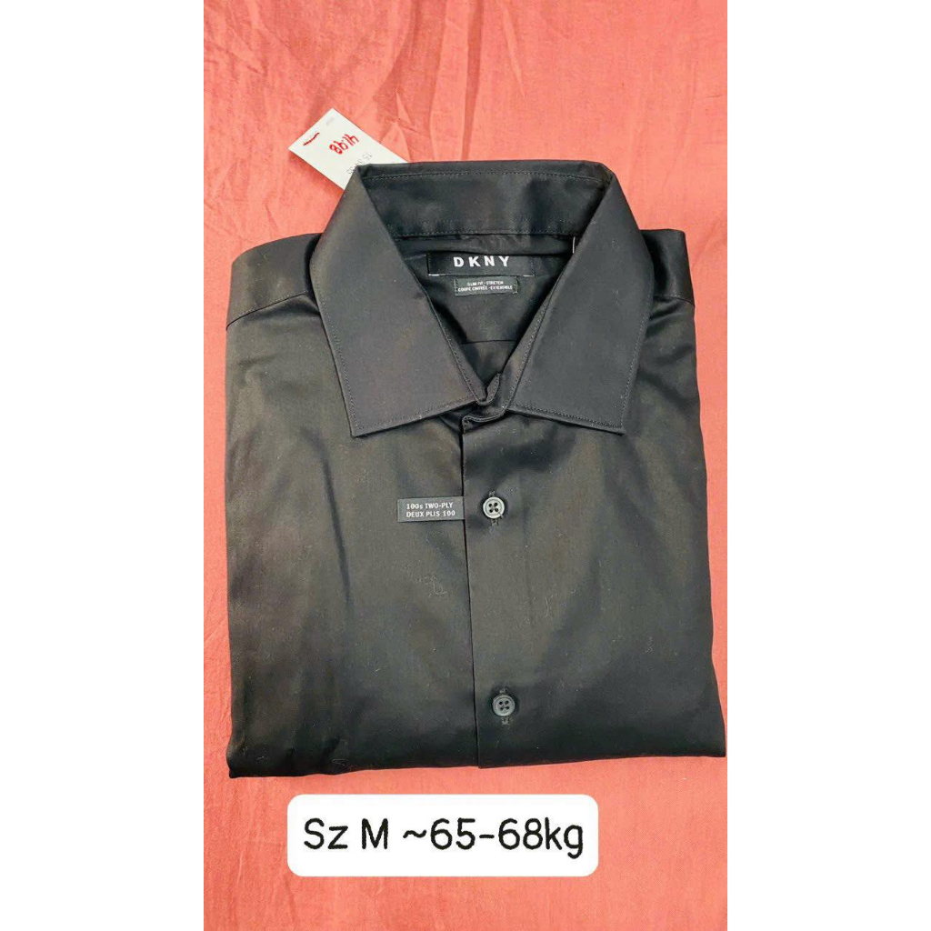 ÁO SƠ MI TAY DÀI NAM DKNY BLACK SIZE M