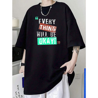 Áo thun every thing will be okay tay lỡ form rộng áo nam nữ