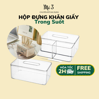 Hộp đựng khăn giấy trong suốt, hộp đựng giấy cao cấp