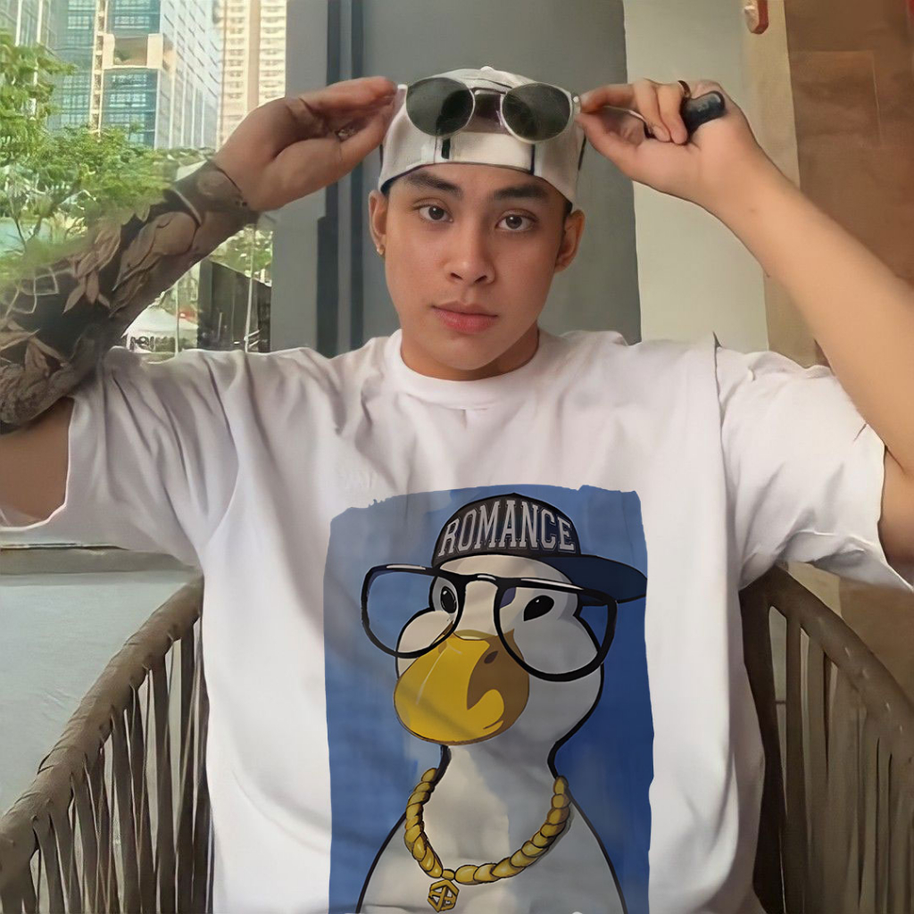 Áo Thun Unisex In Hình Vịt Cool Dân Chơi Trẻ Trung Cá Tínhchất Vải Mềm Mịn Co Giãn Thoáng Mát Không Xù