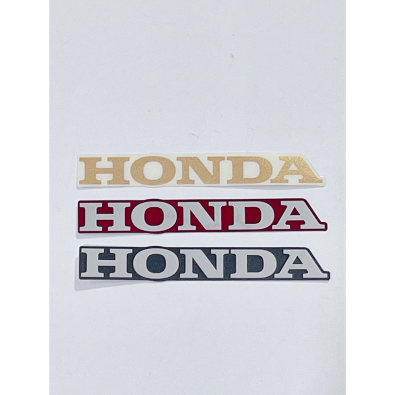Tem chữ Honda chính hãng TLan 10.2x1.4cm có sẵn keo, dán trang trí xe có 3 màu lựa chọn