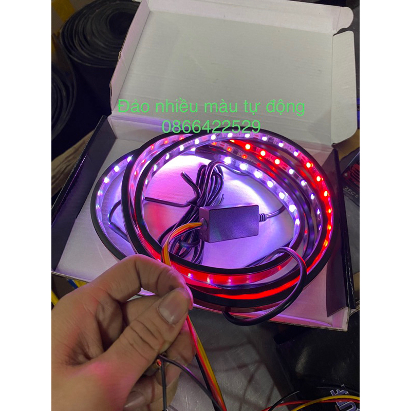 dây led gắn đầu xe giọt nước chạy tự động 12v 24v chung , đèn led gắn đầu xe điện cực đẹp( có lip )