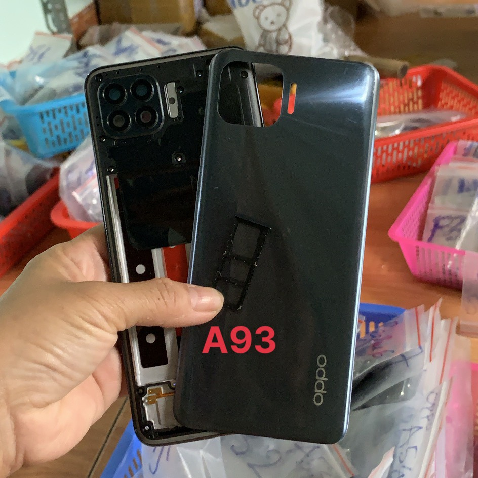 Bộ Vỏ sườn OPPO A93 zin kèm kính camera, nút bấm