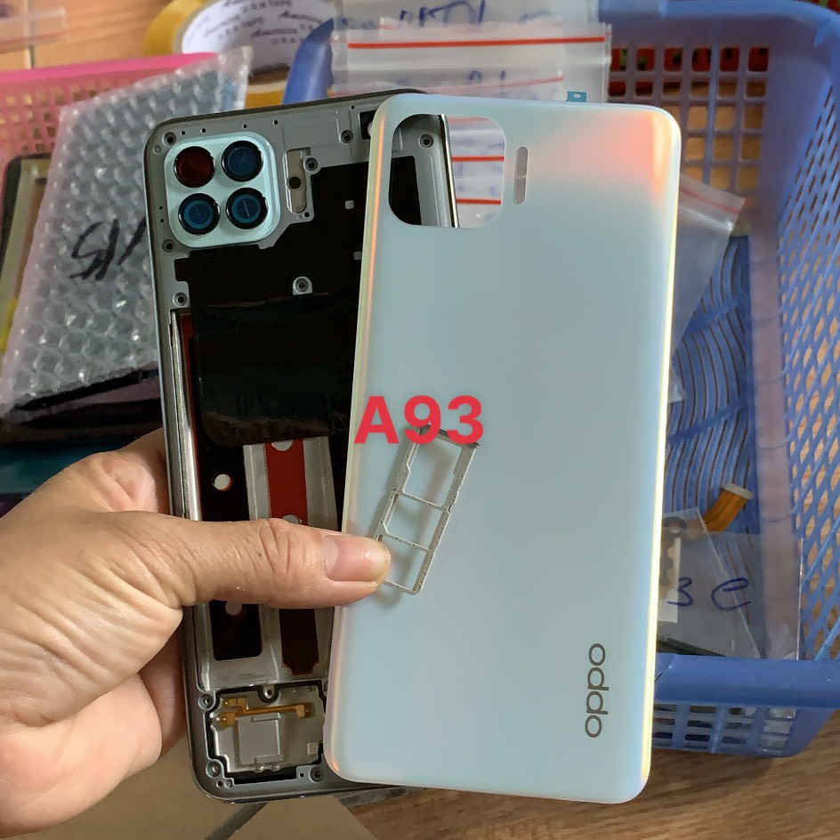 Bộ Vỏ sườn OPPO A93 zin kèm kính camera, nút bấm