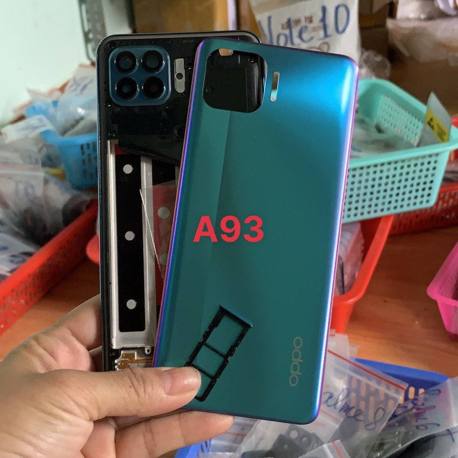 Bộ Vỏ sườn OPPO A93 zin kèm kính camera, nút bấm