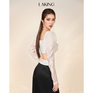 ÁO TRẮNG TD BỒNG CROPTOP NƠ