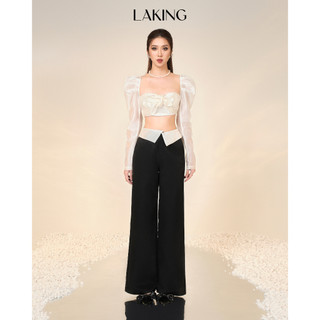 ÁO TRẮNG TD BỒNG CROPTOP NƠ