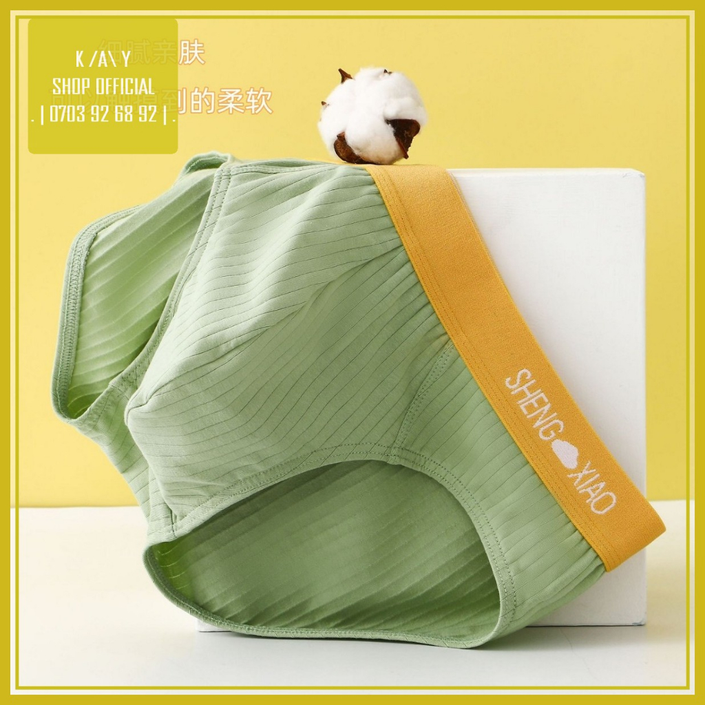 Quần lót nam tam giác SHENG XIAO thun cotton vân sọc - Quần sịp nam co dãn 4 chiều