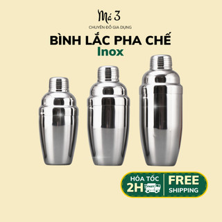 Bình lắc pha chế Inox hồng trà, trà sữa, cocktail 350ML - 550ML - 750ML