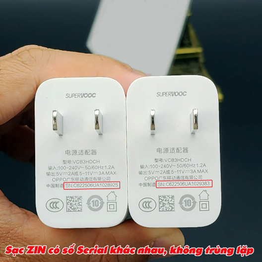 Bộ sạc nhanh Super VOOC 33W - Hàng Theo Máy Reno 8, A77s, A96, sạc  Realme 10, C55