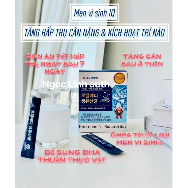 MEN VI SINH IQ TĂNG CÂN NẶNG GIÚP BÉ ĂN NGON