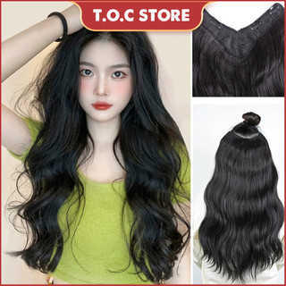 Tóc Giả Kẹp Phím, Tóc Kẹp Dải Xoăn Sóng Nước 60cm